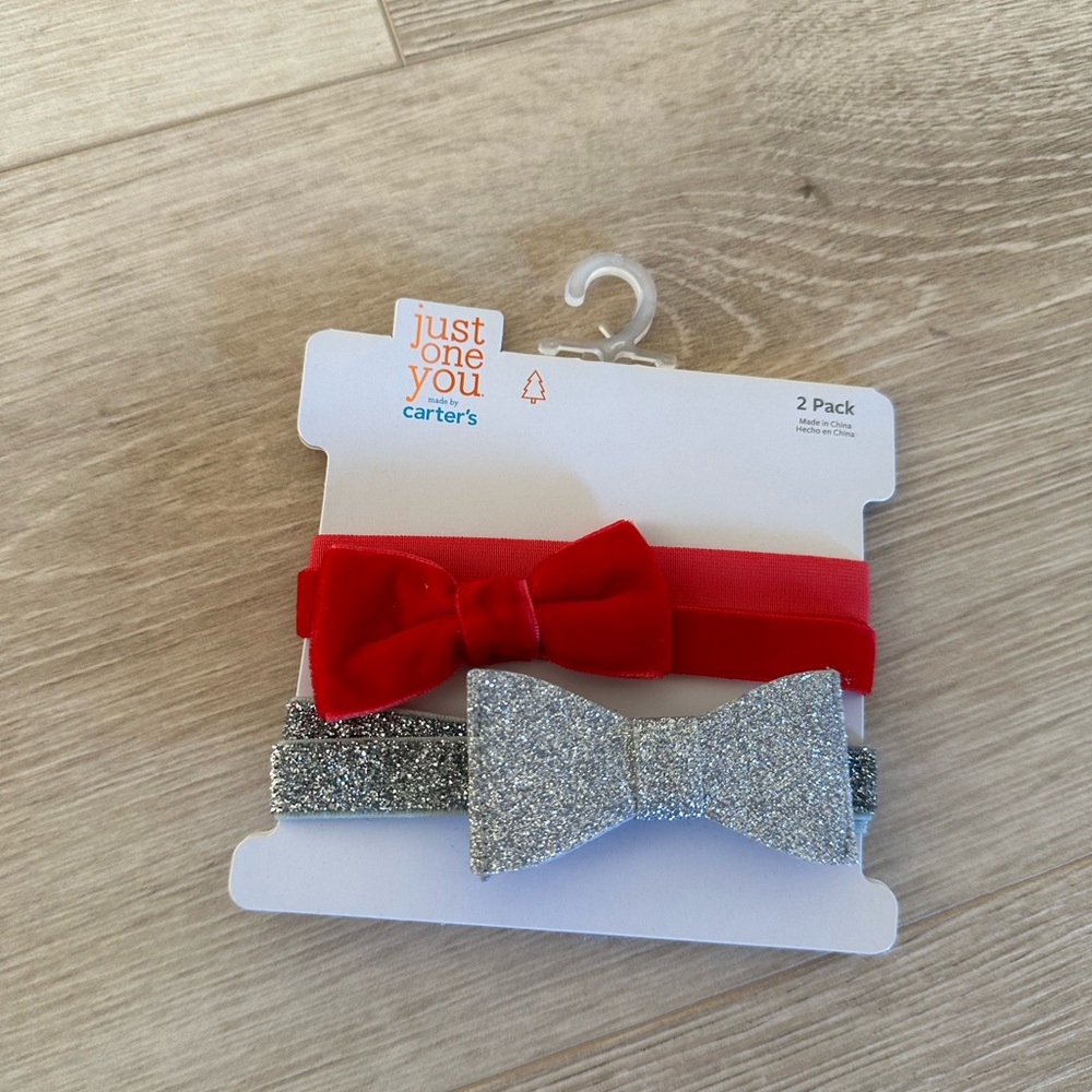 New just one by carters 2 pack baby headbands

M